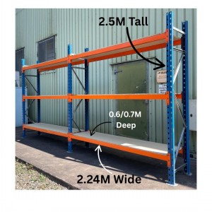Used Heavy Duty PSS Longspan 2.4M T x 2.2M W x 0.6/0.7M D